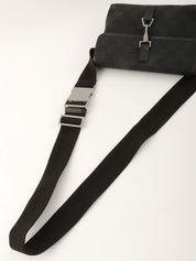 キャンバスGGパターンボディバッグ ブラック