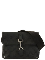 キャンバスGGパターンボディバッグ ブラック