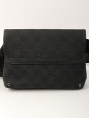 キャンバスGGパターンボディバッグ ブラック