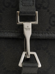 キャンバスGGパターンボディバッグ ブラック