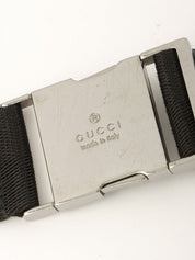 キャンバスGGパターンボディバッグ ブラック