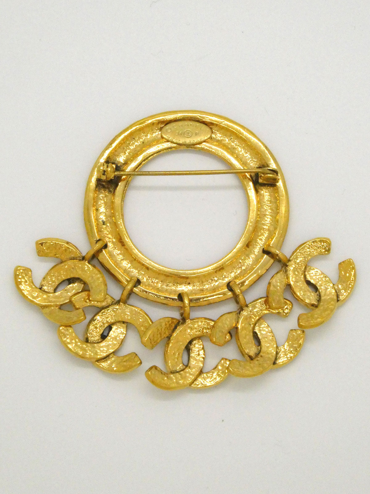 1994年製 サークル5CCマークスウィングブローチ ゴールド