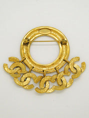 1994年製 サークル5CCマークスウィングブローチ ゴールド