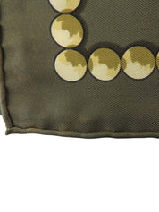 カレ90 Cuillers Dafriqueパターンスカーフ カーキ/ブラウン