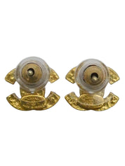 2003年製ラインストーンCCマークミニピアス マルチカラー/ゴールド