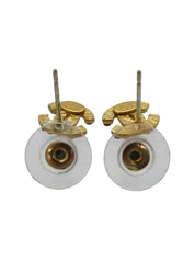 2003年製ラインストーンCCマークミニピアス マルチカラー/ゴールド