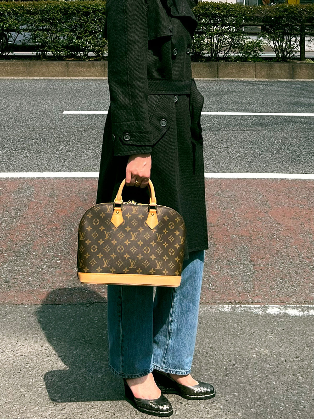 2003年产 帆布老花包阿尔玛手袋 棕色