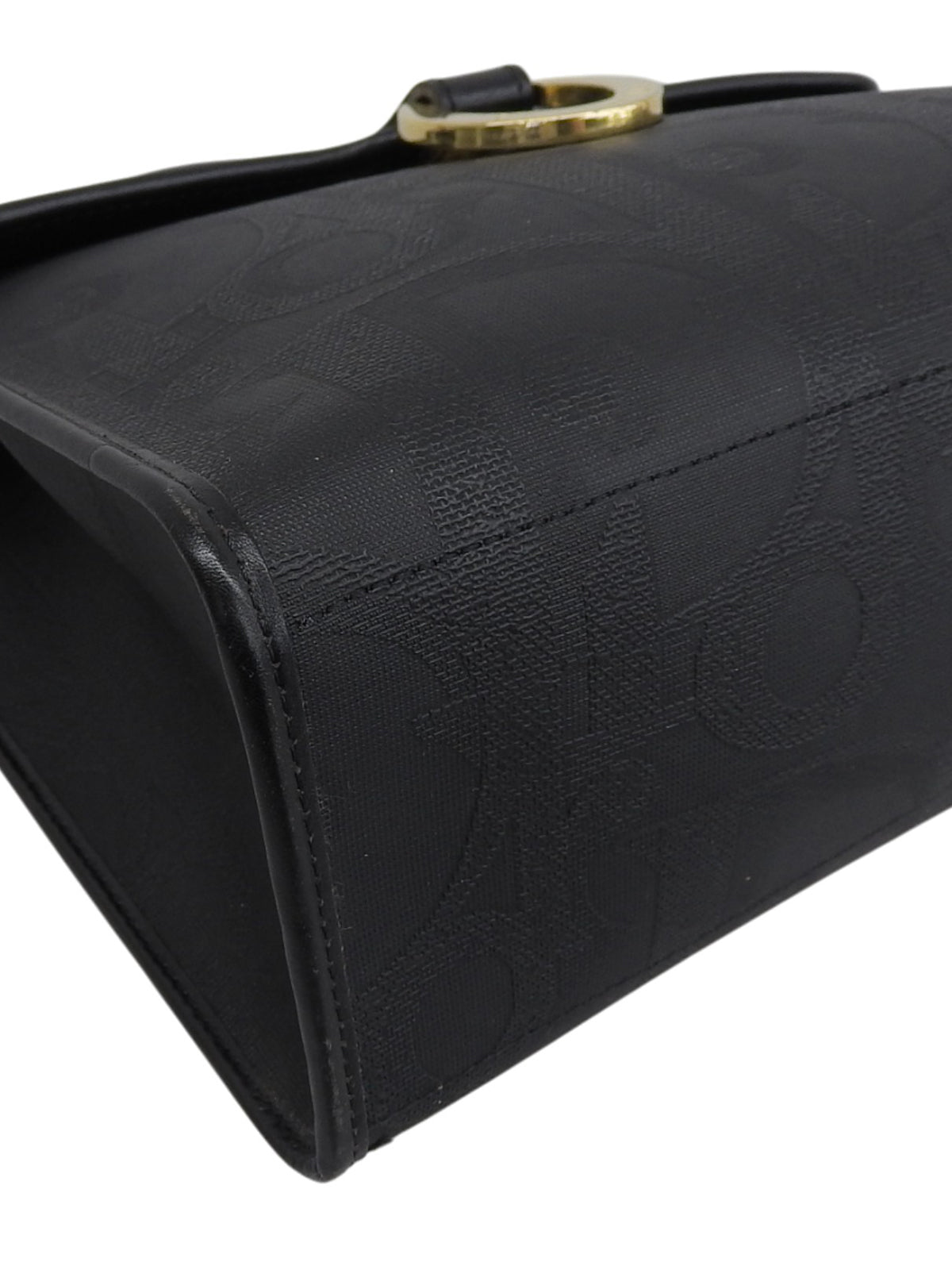 Trotter Pattern Logo Plate 2-Way Bag Black