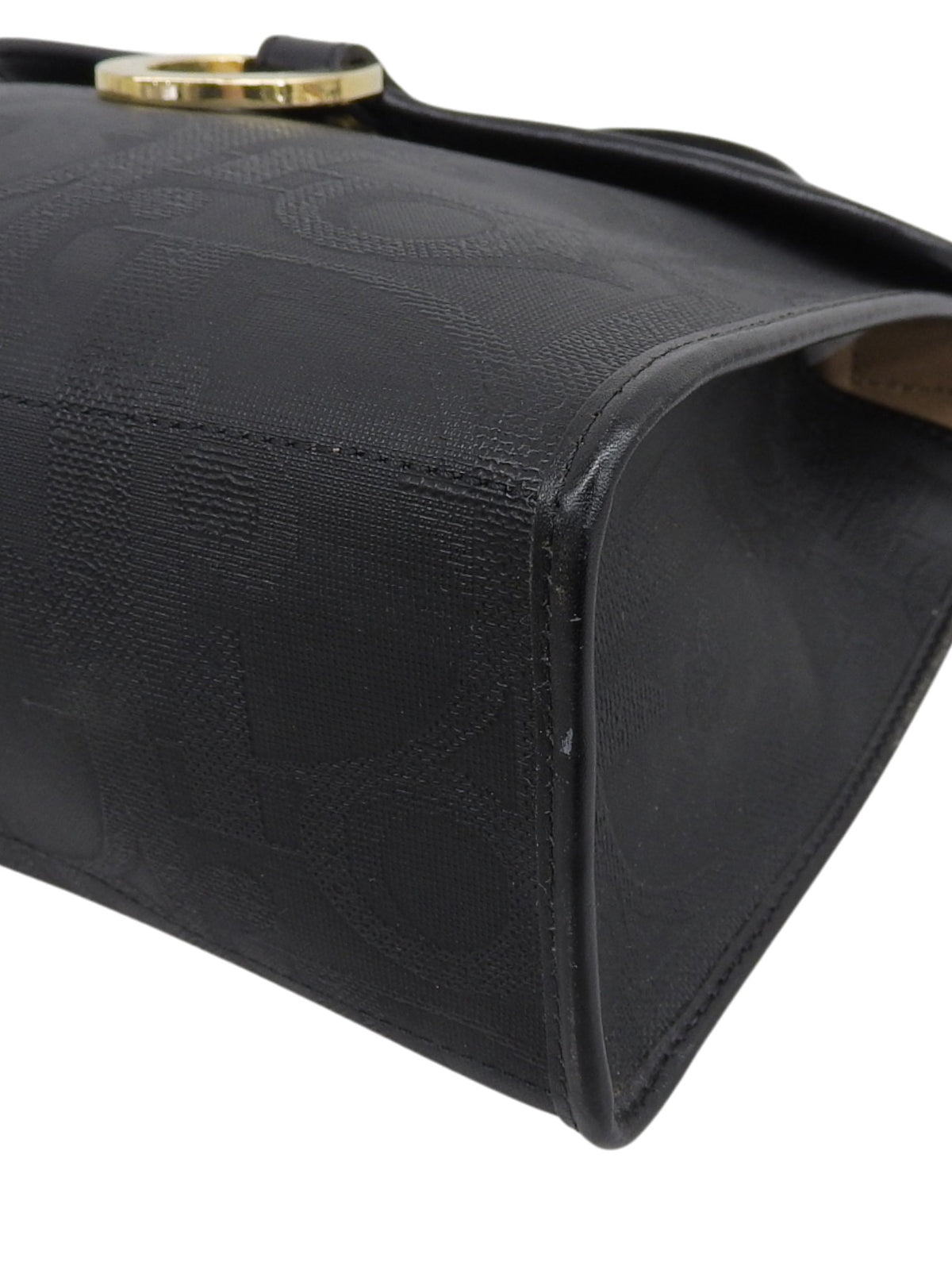 Trotter Pattern Logo Plate 2-Way Bag Black