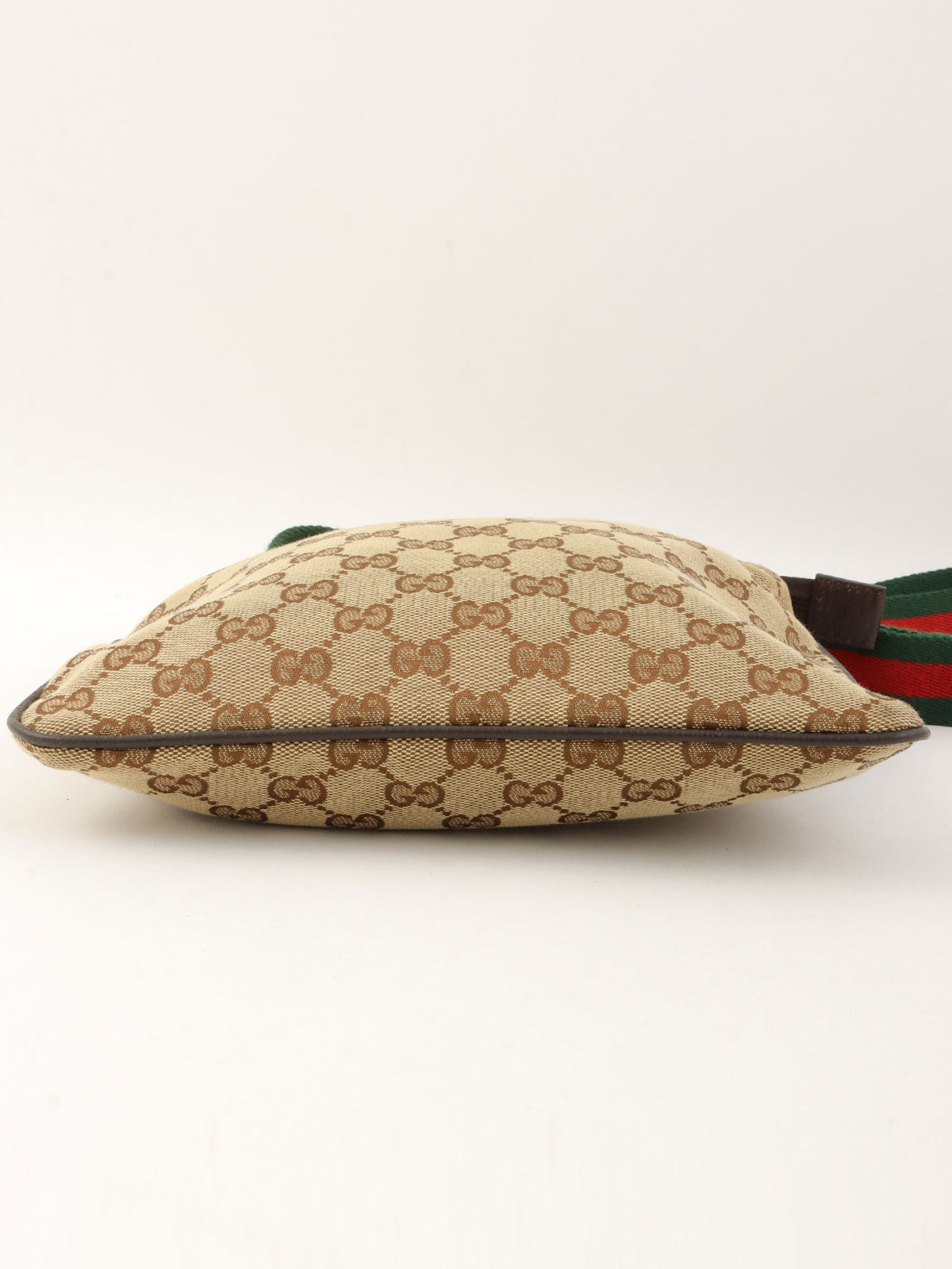 Canvas GG Pattern Sherry Line Shoulder Bag, Beige