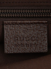 Canvas GG Pattern Sherry Line Shoulder Bag, Beige