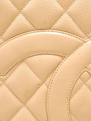 2003年頃製キャビアスキンCCマークステッチ復刻トートバッグ ベージュ