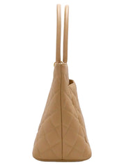 Around 2003 Made Caviar Skin CC Mark Stitch Revival Tote Bag Beige