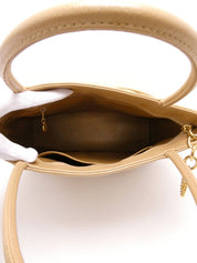 Around 2003 Made Caviar Skin CC Mark Stitch Revival Tote Bag Beige