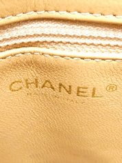 Around 2003 Made Caviar Skin CC Mark Stitch Revival Tote Bag Beige