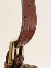 FF 西葫芦图案米色单肩包