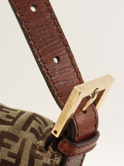 FF 西葫芦图案米色单肩包