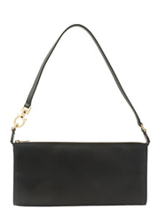 Gancini Plate 单肩包（黑色）
