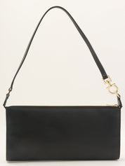 Gancini Plate 单肩包（黑色）