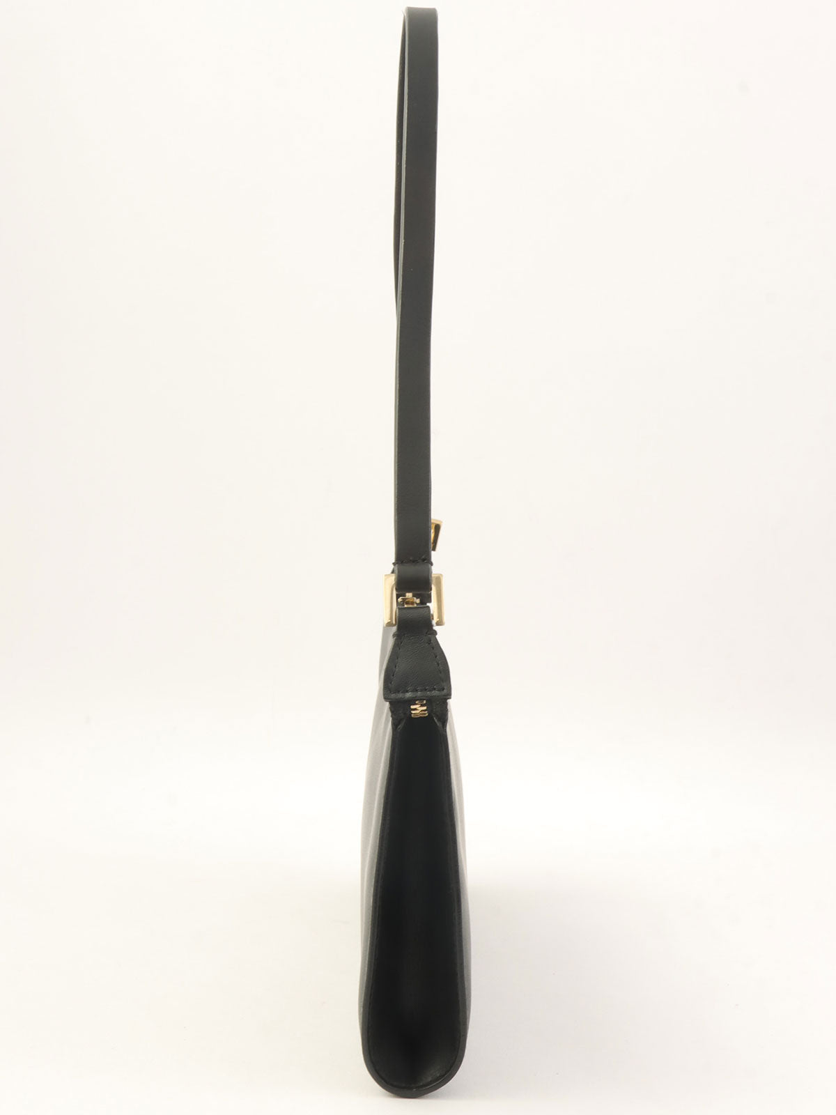 Gancini Plate 单肩包（黑色）