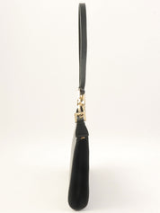 Gancini Plate 单肩包（黑色）