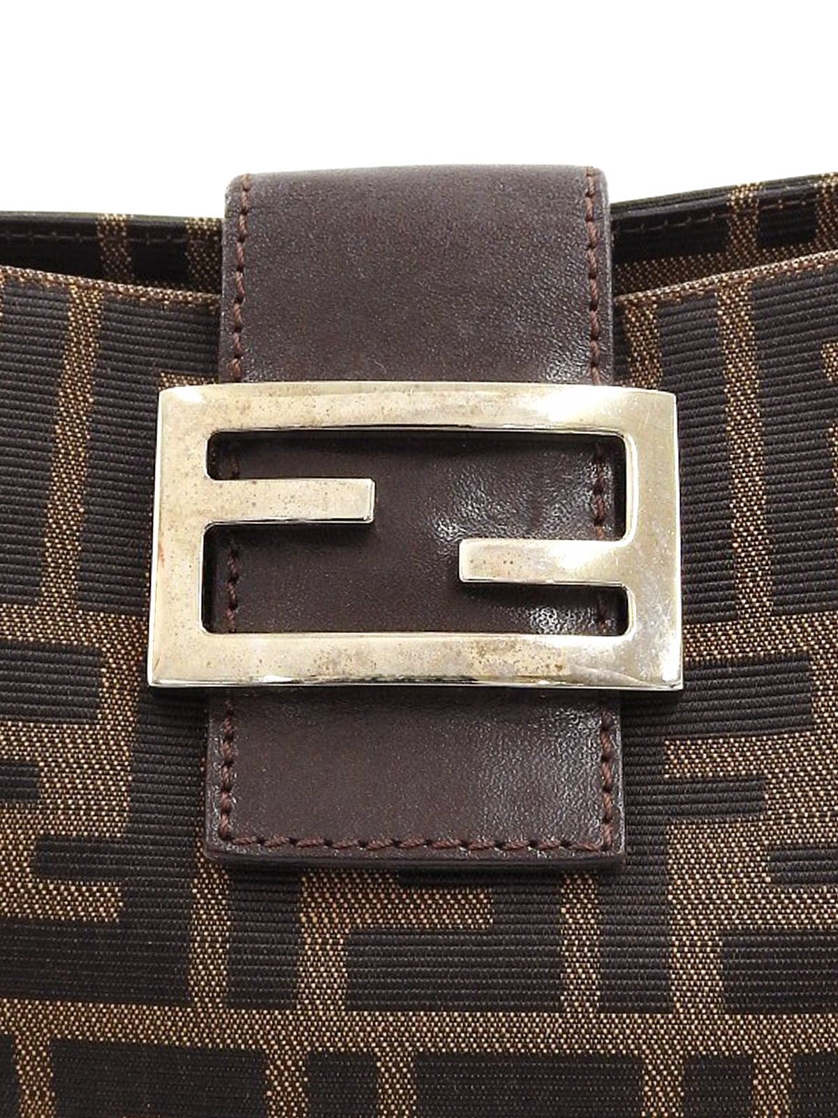 FFズッカパターンショルダーバッグ ブラウン