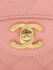 2004年頃製 キャビアスキンクラシックフラップチェーンバック23cm ピンク