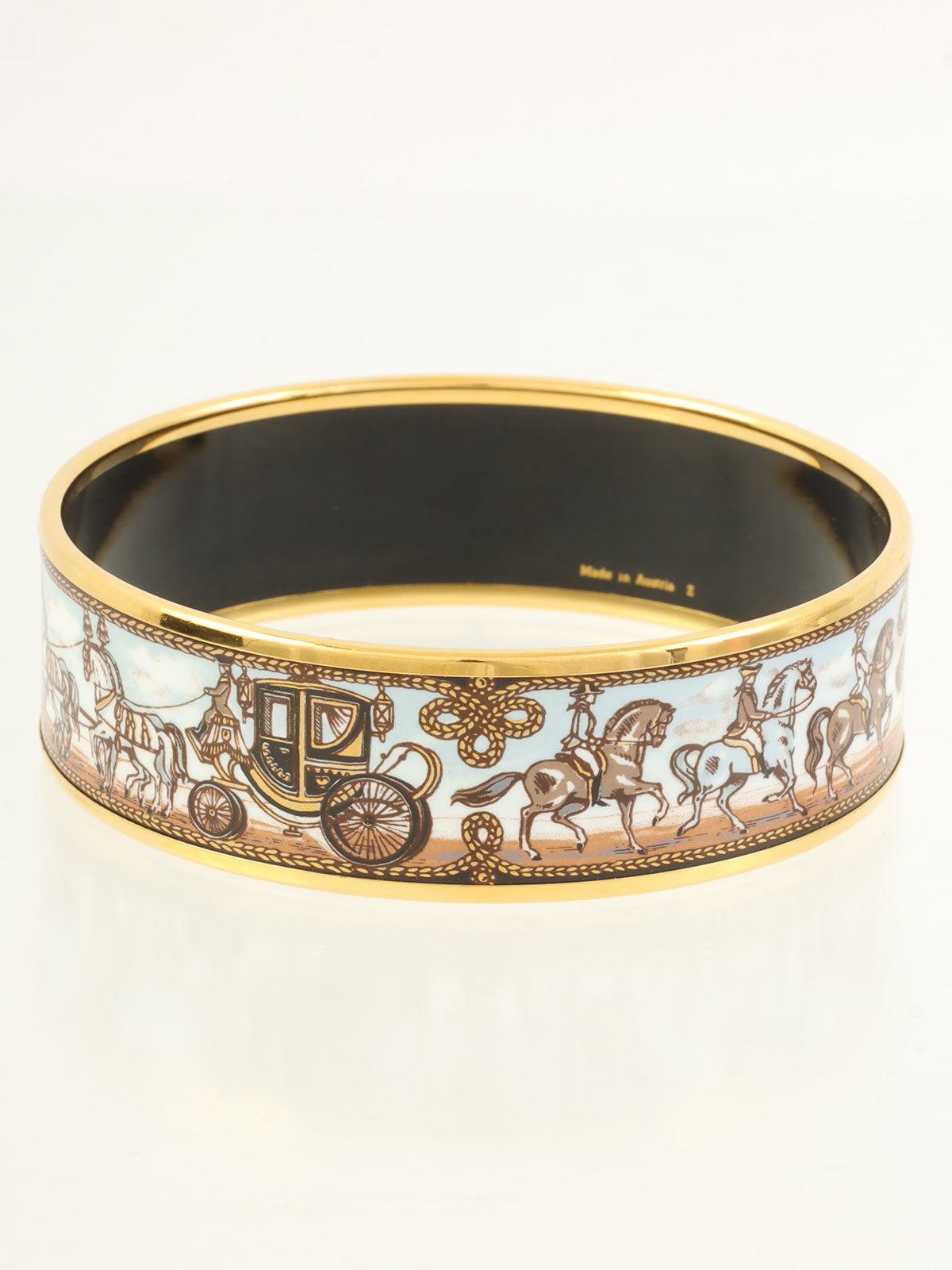 GM 釉面手镯，金/棕/白