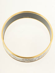 エマイユバングルGM ゴールド/ブラウン/ホワイト