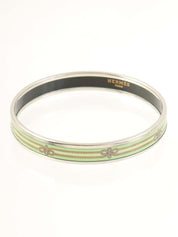 エマイユバングルPM グリーン/シルバー