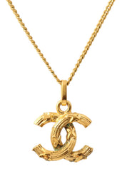 デザインミニCCマークネックレス ゴールド