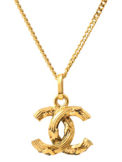 デザインミニCCマークネックレス ゴールド