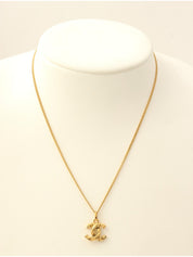 デザインミニCCマークネックレス ゴールド