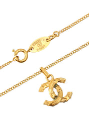 デザインミニCCマークネックレス ゴールド