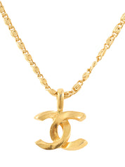 CCマークプレートネックレス ゴールド