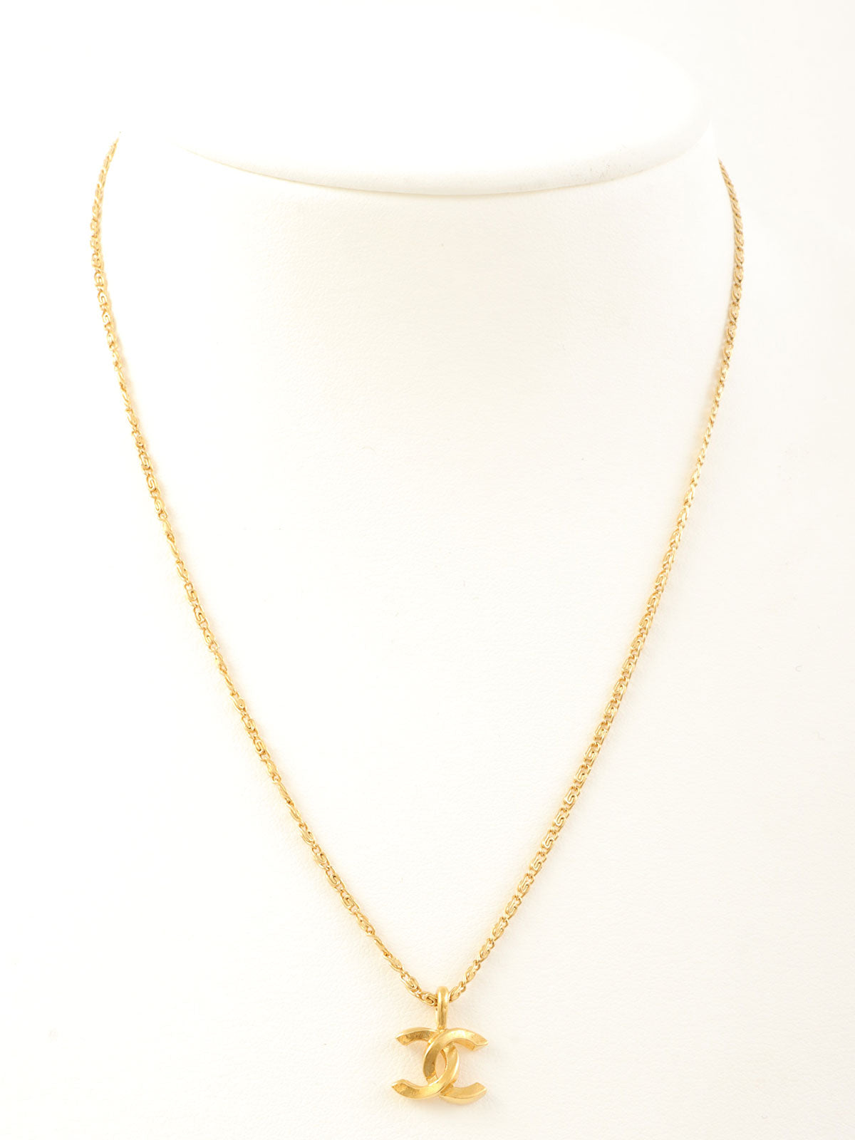 CCマークプレートネックレス ゴールド