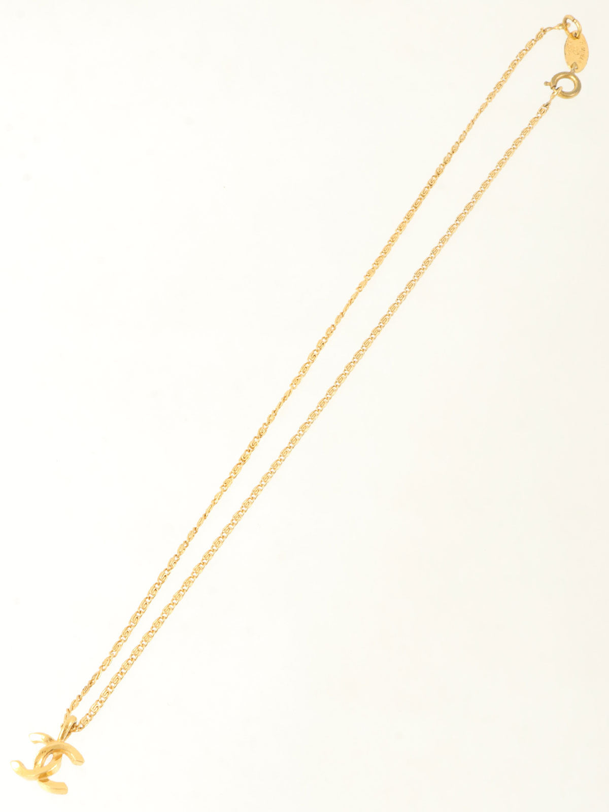 CCマークプレートネックレス ゴールド