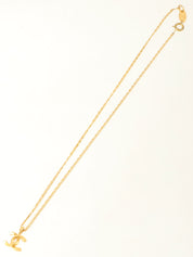 CCマークプレートネックレス ゴールド