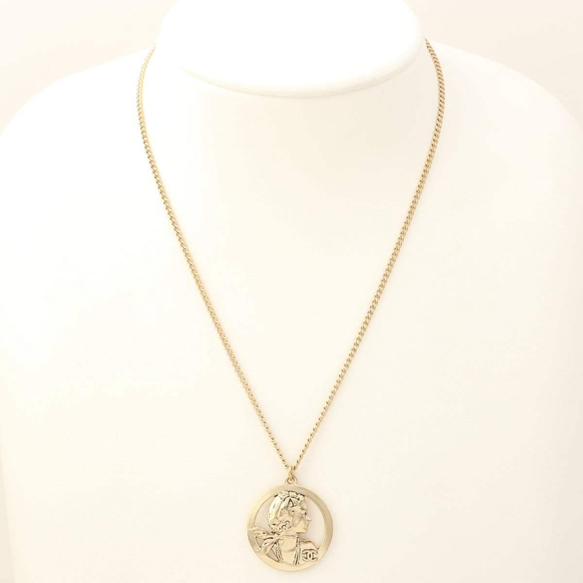 2014 Mademoiselle CC Mark Necklace, Champagne Gold