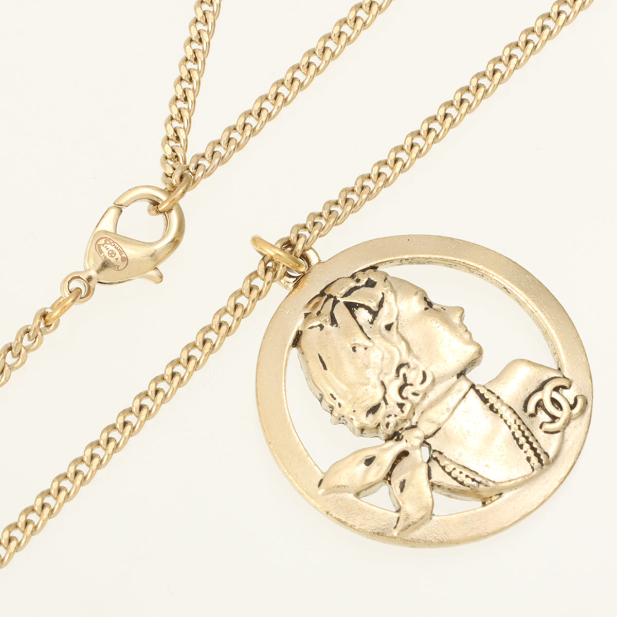 2014 Mademoiselle CC Mark Necklace, Champagne Gold