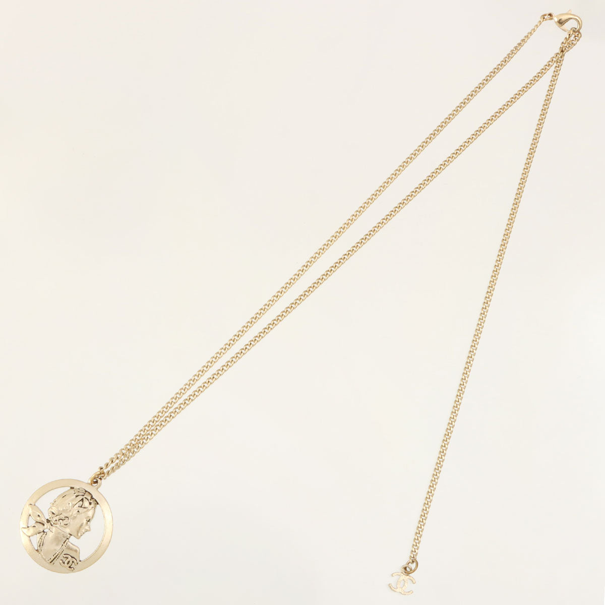 2014 Mademoiselle CC Mark Necklace, Champagne Gold