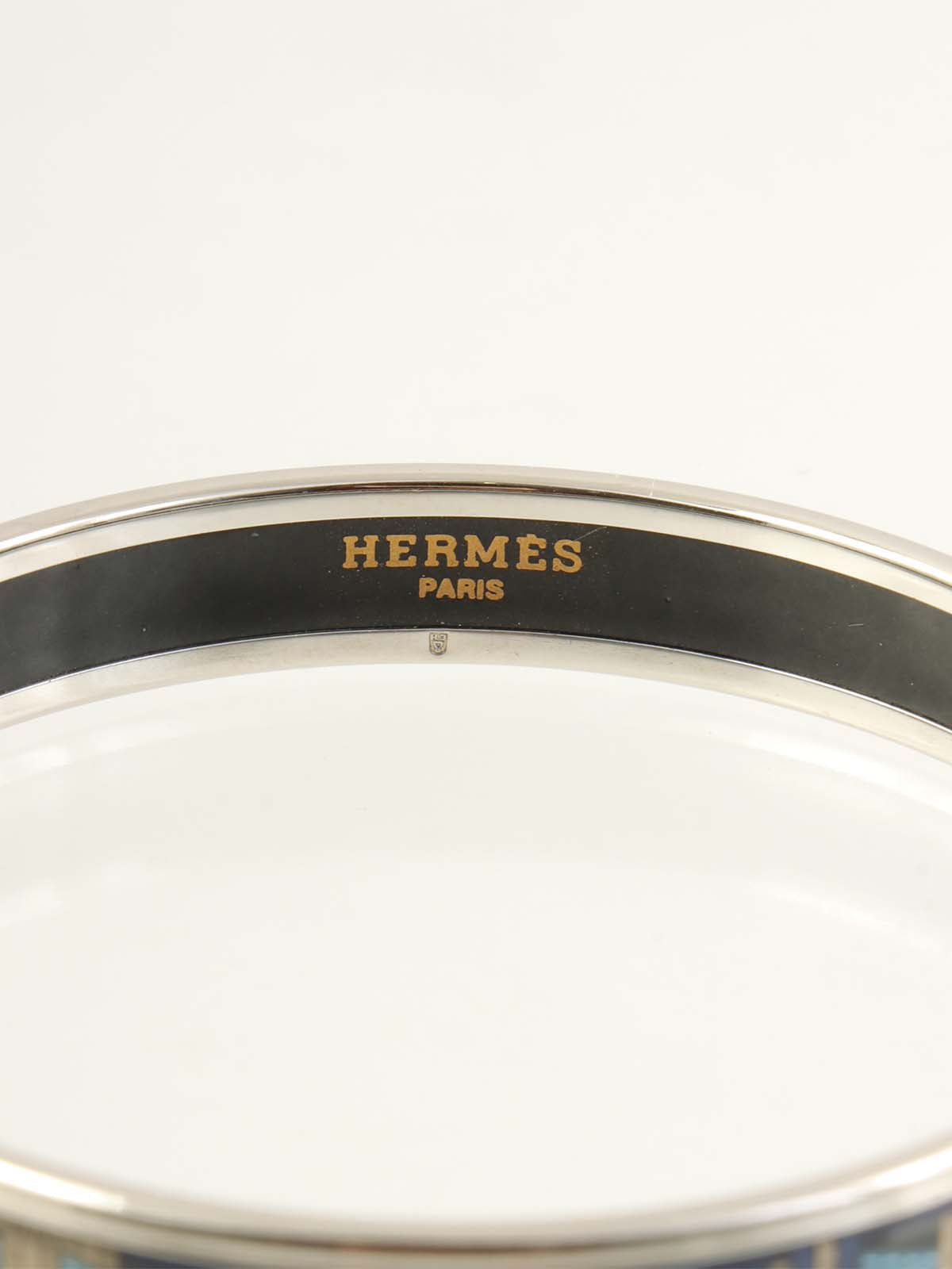 エマイユバングルPM シルバー/ネイビー/ブルー