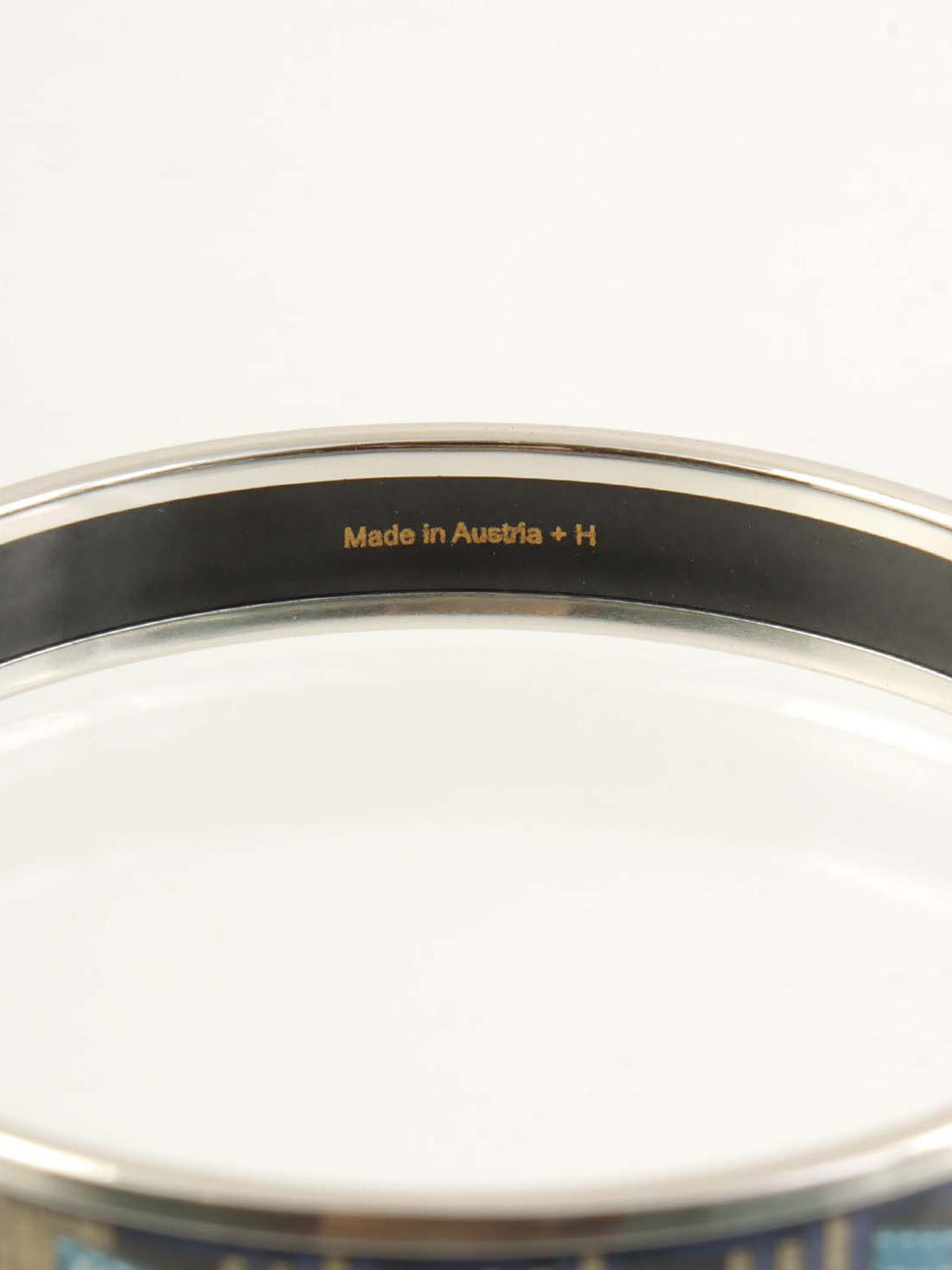 エマイユバングルPM シルバー/ネイビー/ブルー