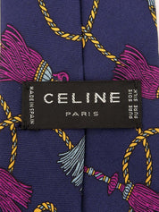 流苏图案领带 海军蓝/多色