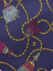 タッセルパターンネクタイ ネイビー/マルチ