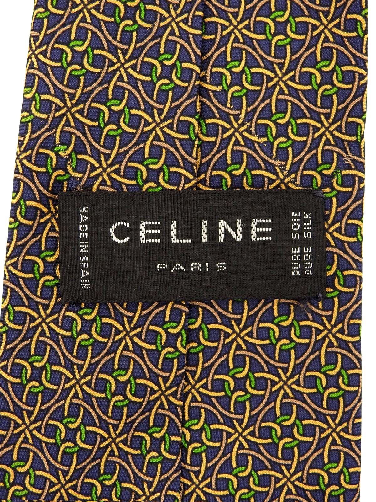 マルチパターンネクタイ ネイビー/グリーン/ブラウン