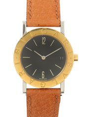 宝格丽18K金腕表，金/银/棕色