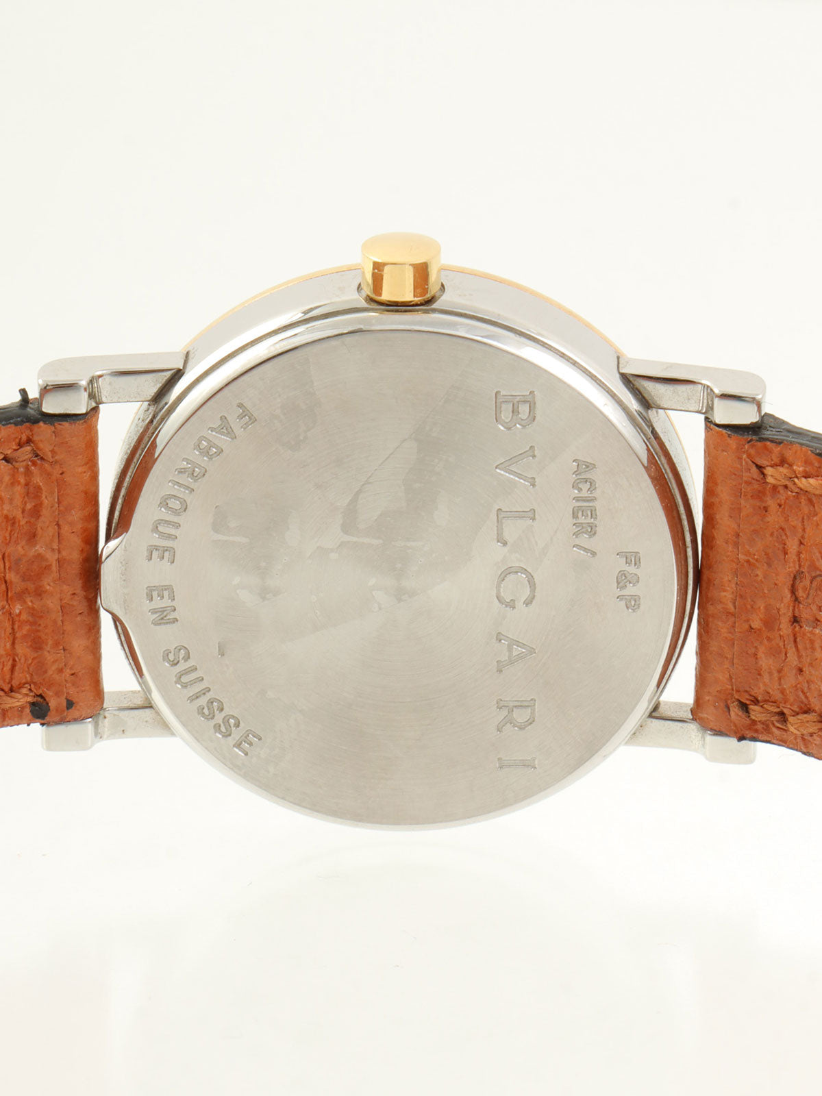 宝格丽18K金腕表，金/银/棕色