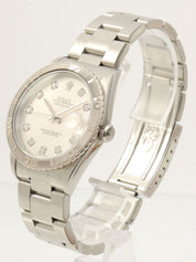 2002年頃製 10Pダイヤモンドオイスターパーペチュアルデイトジャスト 36mm 16264G Y番 自動巻き シルバー