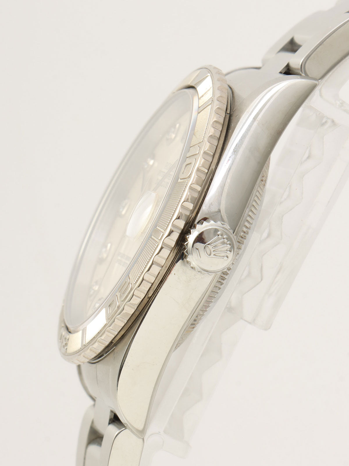 2002年頃製 10Pダイヤモンドオイスターパーペチュアルデイトジャスト 36mm 16264G Y番 自動巻き シルバー